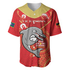 Custom NRL Dolphins NAIDOC Week Baseball Jersey Keep The Fire Burning Indigenous Art