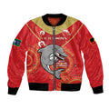Custom NRL Dolphins NAIDOC Week Bomber Jacket Keep The Fire Burning Indigenous Art