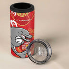 NRL Dolphins NAIDOC Week 4 in 1 Can Cooler Tumbler Keep The Fire Burning Indigenous Art