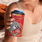 NRL Dolphins NAIDOC Week 4 in 1 Can Cooler Tumbler Keep The Fire Burning Indigenous Art