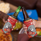 NRL Dolphins NAIDOC Week 4 in 1 Can Cooler Tumbler Keep The Fire Burning Indigenous Art