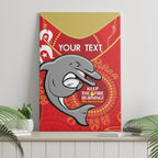 Custom NRL Dolphins NAIDOC Week Canvas Wall Art Keep The Fire Burning Indigenous Art