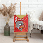 Custom NRL Dolphins NAIDOC Week Canvas Wall Art Keep The Fire Burning Indigenous Art