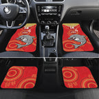 Custom NRL Dolphins NAIDOC Week Car Mats Keep The Fire Burning Indigenous Art