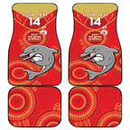 Custom NRL Dolphins NAIDOC Week Car Mats Keep The Fire Burning Indigenous Art