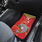 Custom NRL Dolphins NAIDOC Week Car Mats Keep The Fire Burning Indigenous Art