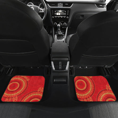 Custom NRL Dolphins NAIDOC Week Car Mats Keep The Fire Burning Indigenous Art