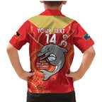 Custom NRL Dolphins NAIDOC Week Family Matching Mermaid Dress and Hawaiian Shirt Keep The Fire Burning Indigenous Art