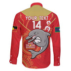 Custom NRL Dolphins NAIDOC Week Family Matching Short Sleeve Bodycon Dress and Hawaiian Shirt Keep The Fire Burning Indigenous Art