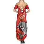Custom NRL Dolphins NAIDOC Week Family Matching Summer Maxi Dress and Hawaiian Shirt Keep The Fire Burning Indigenous Art