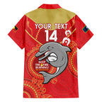 Custom NRL Dolphins NAIDOC Week Hawaiian Shirt Keep The Fire Burning Indigenous Art