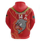 Custom NRL Dolphins NAIDOC Week Hoodie Keep The Fire Burning Indigenous Art