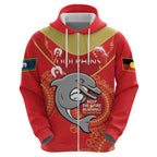 Custom NRL Dolphins NAIDOC Week Hoodie Keep The Fire Burning Indigenous Art