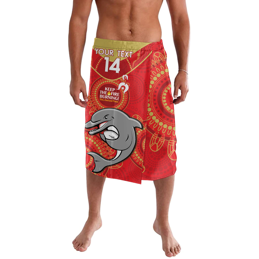 Custom NRL Dolphins NAIDOC Week Lavalava Keep The Fire Burning Indigenous Art