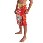 Custom NRL Dolphins NAIDOC Week Lavalava Keep The Fire Burning Indigenous Art