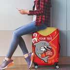 Custom NRL Dolphins NAIDOC Week Luggage Cover Keep The Fire Burning Indigenous Art