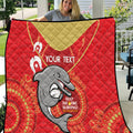 Custom NRL Dolphins NAIDOC Week Quilt Keep The Fire Burning Indigenous Art