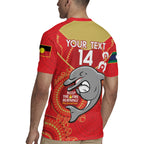 Custom NRL Dolphins NAIDOC Week Rugby Jersey Keep The Fire Burning Indigenous Art