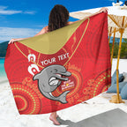 Custom NRL Dolphins NAIDOC Week Sarong Keep The Fire Burning Indigenous Art