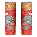NRL Dolphins NAIDOC Week Skinny Tumbler Keep The Fire Burning Indigenous Art