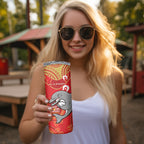 NRL Dolphins NAIDOC Week Skinny Tumbler Keep The Fire Burning Indigenous Art