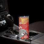 NRL Dolphins NAIDOC Week Skinny Tumbler Keep The Fire Burning Indigenous Art