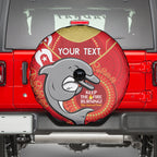 Custom NRL Dolphins NAIDOC Week Spare Tire Cover Keep The Fire Burning Indigenous Art