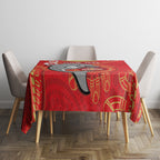 Custom NRL Dolphins NAIDOC Week Tablecloth Keep The Fire Burning Indigenous Art