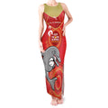 Custom NRL Dolphins NAIDOC Week Tank Maxi Dress Keep The Fire Burning Indigenous Art