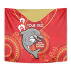 Custom NRL Dolphins NAIDOC Week Tapestry Keep The Fire Burning Indigenous Art