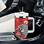 NRL Dolphins NAIDOC Week Tumbler With Handle Keep The Fire Burning Indigenous Art