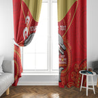 Custom NRL Dolphins NAIDOC Week Window Curtain Keep The Fire Burning Indigenous Art