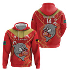 Custom NRL Dolphins NAIDOC Week Zip Hoodie Keep The Fire Burning Indigenous Art