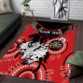 Custom NRL Dragons NAIDOC Week Area Rug Keep The Fire Burning Indigenous Art