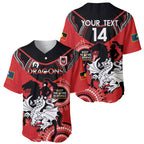 Custom NRL Dragons NAIDOC Week Baseball Jersey Keep The Fire Burning Indigenous Art