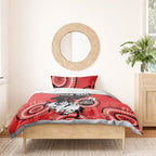 Custom NRL Dragons NAIDOC Week Bedding Set Keep The Fire Burning Indigenous Art