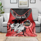 Custom NRL Dragons NAIDOC Week Blanket Keep The Fire Burning Indigenous Art