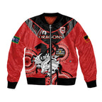 Custom NRL Dragons NAIDOC Week Bomber Jacket Keep The Fire Burning Indigenous Art