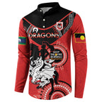 Custom NRL Dragons NAIDOC Week Button Sweatshirt Keep The Fire Burning Indigenous Art