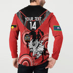 Custom NRL Dragons NAIDOC Week Button Sweatshirt Keep The Fire Burning Indigenous Art