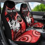 Custom NRL Dragons NAIDOC Week Car Seat Cover Keep The Fire Burning Indigenous Art