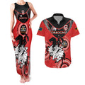 Custom NRL Dragons NAIDOC Week Couples Matching Tank Maxi Dress and Hawaiian Shirt Keep The Fire Burning Indigenous Art