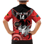 Custom NRL Dragons NAIDOC Week Family Matching Mermaid Dress and Hawaiian Shirt Keep The Fire Burning Indigenous Art