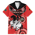 Custom NRL Dragons NAIDOC Week Family Matching Mermaid Dress and Hawaiian Shirt Keep The Fire Burning Indigenous Art