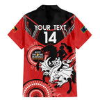 Custom NRL Dragons NAIDOC Week Family Matching Mermaid Dress and Hawaiian Shirt Keep The Fire Burning Indigenous Art