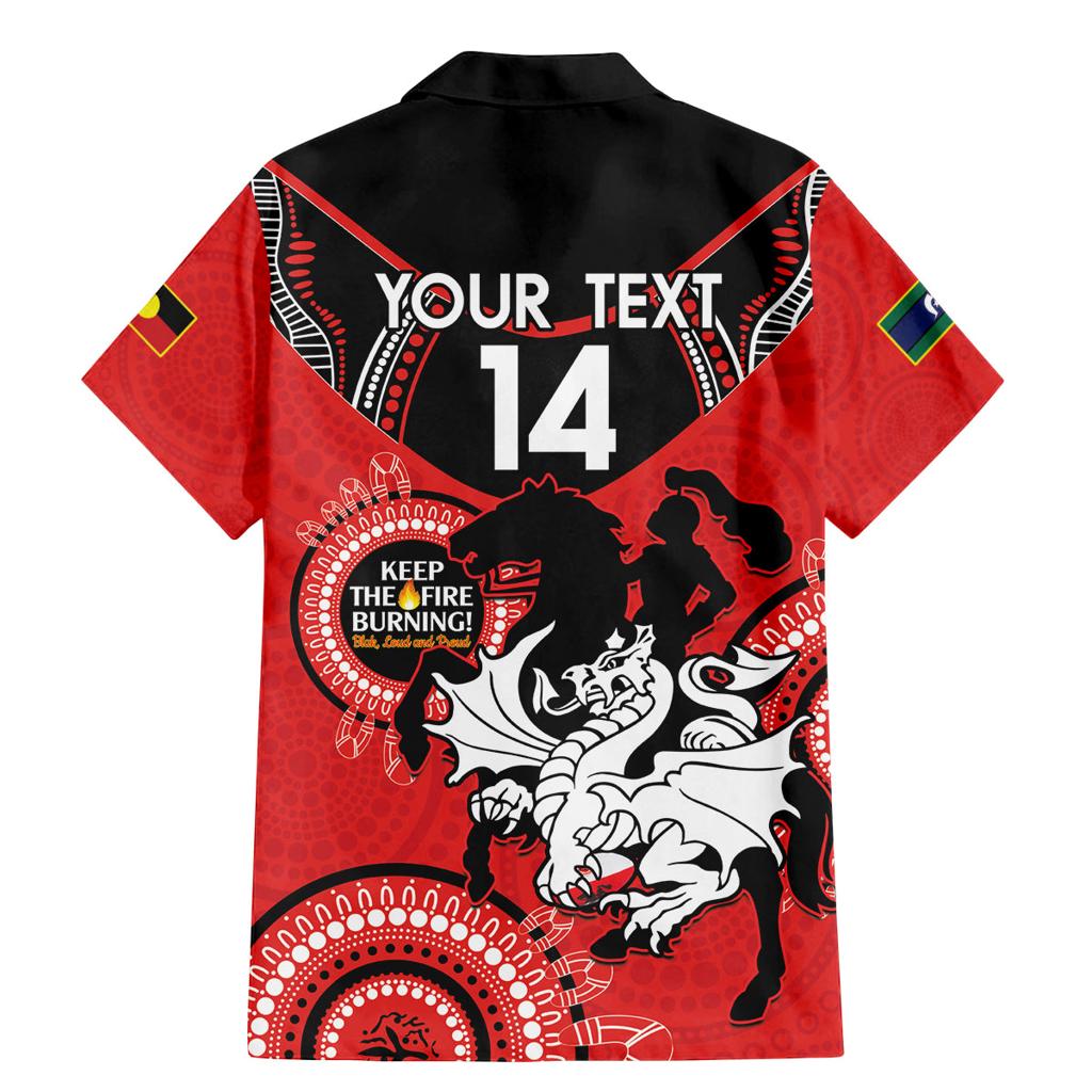 Custom NRL Dragons NAIDOC Week Family Matching Mermaid Dress and Hawaiian Shirt Keep The Fire Burning Indigenous Art