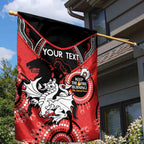 Custom NRL Dragons NAIDOC Week Garden Flag Keep The Fire Burning Indigenous Art
