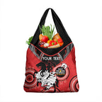 Custom NRL Dragons NAIDOC Week Grocery Bag Keep The Fire Burning Indigenous Art