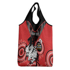 Custom NRL Dragons NAIDOC Week Grocery Bag Keep The Fire Burning Indigenous Art