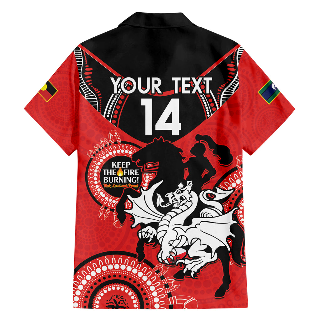 Custom NRL Dragons NAIDOC Week Hawaiian Shirt Keep The Fire Burning Indigenous Art